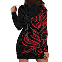 Tahitian Coat Of Arm and Tiare Flower Hoodie Dress Polynesian Tribal Tattoo LT9 - Polynesian Pride