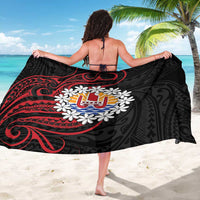 Tahitian Coat Of Arm and Tiare Flower Sarong Polynesian Tribal Tattoo LT9 - Polynesian Pride