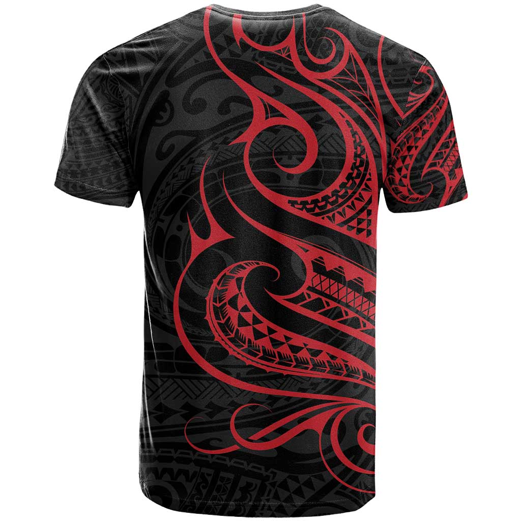 Tahitian Coat Of Arm and Tiare Flower T Shirt Polynesian Tribal Tattoo LT9 - Polynesian Pride