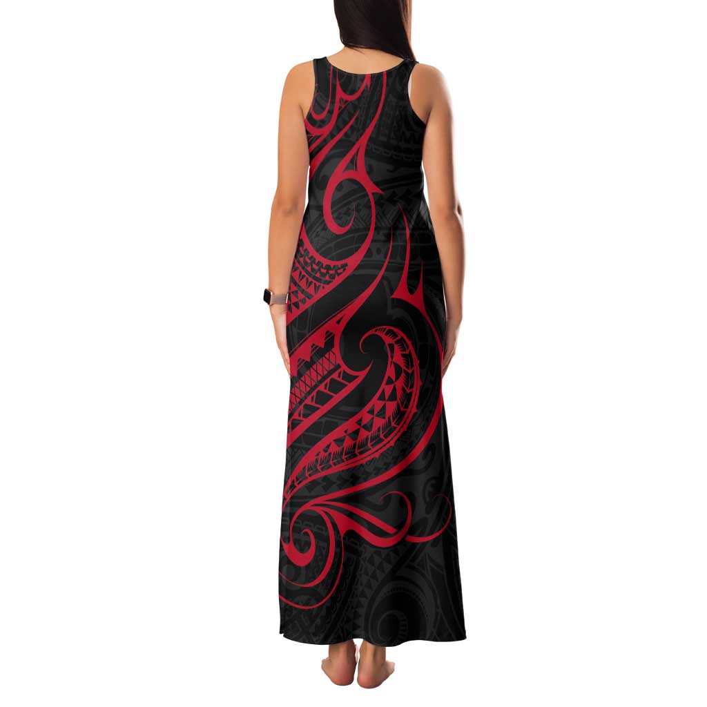 Tahitian Coat Of Arm and Tiare Flower Tank Maxi Dress Polynesian Tribal Tattoo LT9 - Polynesian Pride