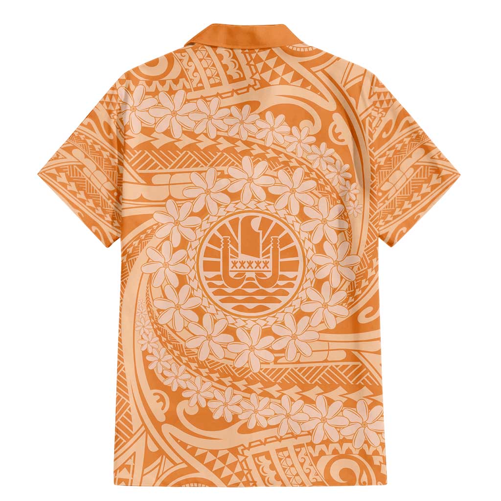 Tahitian Tiare Flower Family Matching Mermaid Dress and Hawaiian Shirt Gold Polynesian Pattern LT9 - Polynesian Pride