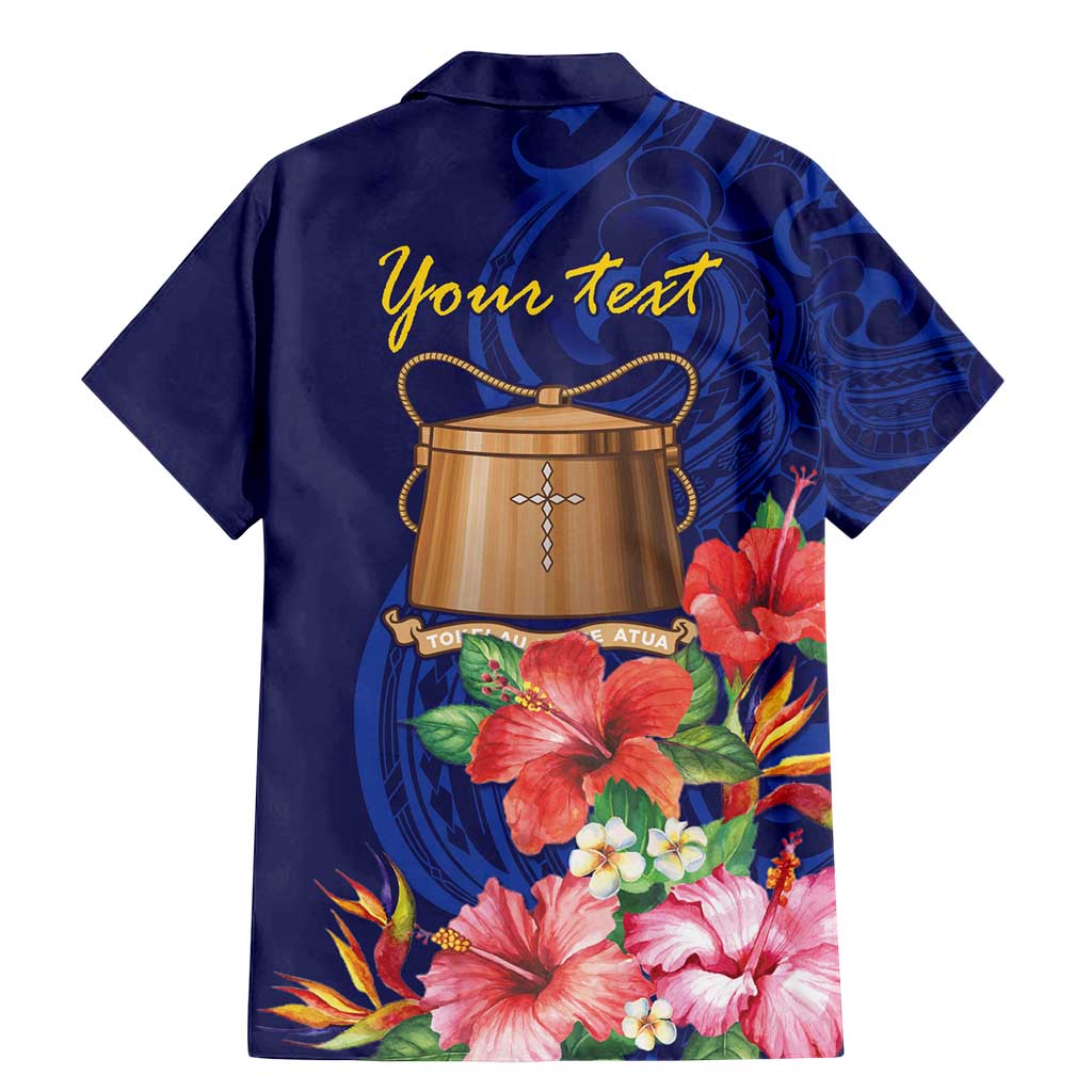 Personalised Tokelau Tropical Hibiscus Family Matching Mermaid Dress and Hawaiian Shirt With Polynesian Plumeria Tattoo LT9 - Polynesian Pride