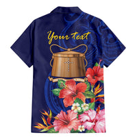 Personalised Tokelau Tropical Hibiscus Family Matching Mermaid Dress and Hawaiian Shirt With Polynesian Plumeria Tattoo LT9 - Polynesian Pride