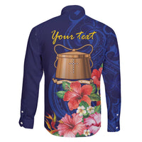 Personalised Tokelau Tropical Hibiscus Family Matching Mermaid Dress and Hawaiian Shirt With Polynesian Plumeria Tattoo LT9 - Polynesian Pride