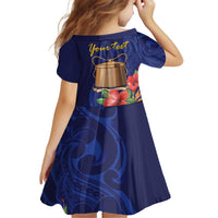 Personalised Tokelau Tropical Hibiscus Family Matching Puletasi and Hawaiian Shirt With Polynesian Plumeria Tattoo LT9 - Polynesian Pride