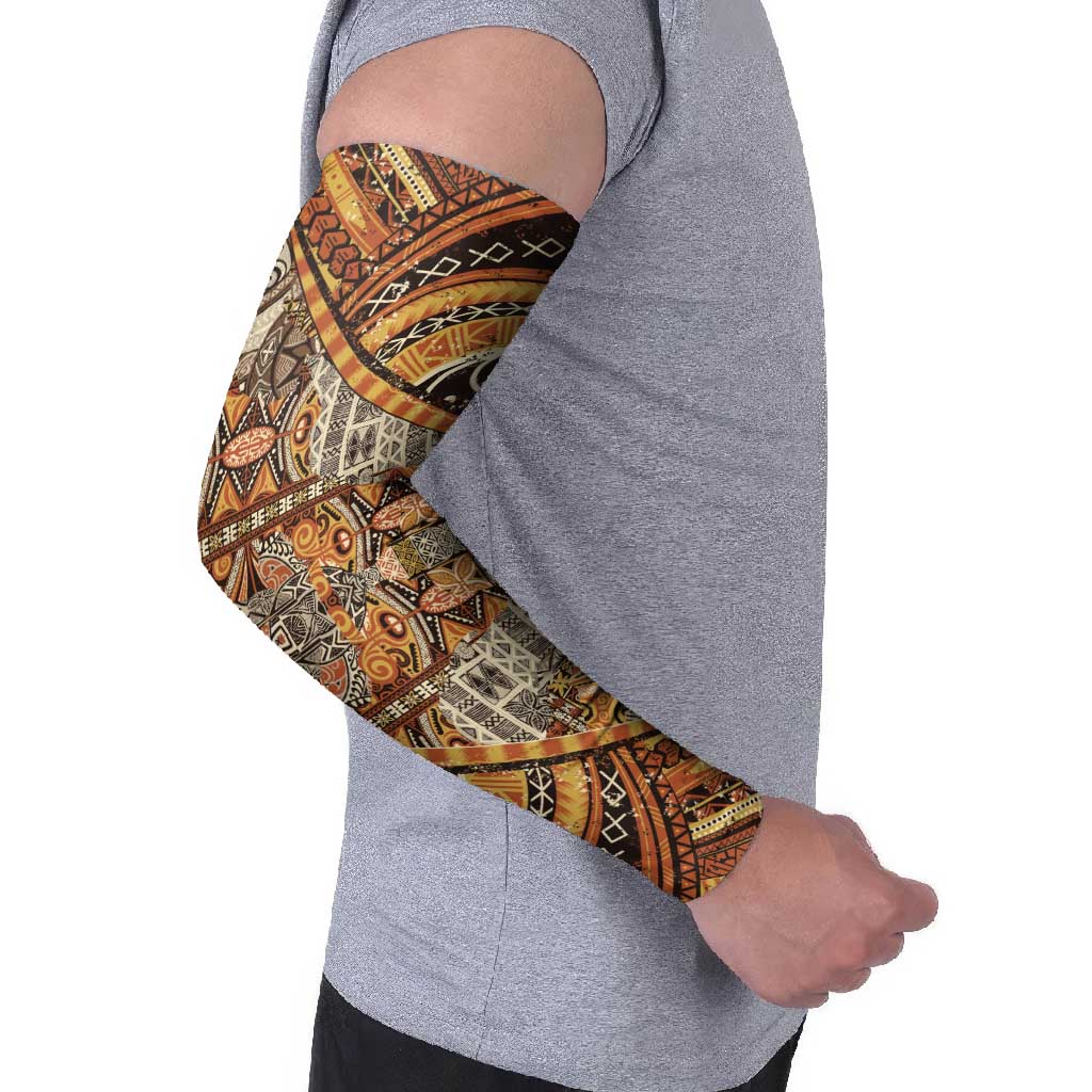 Hawaiian Style Tapa Arm Sleeves Vintage Seamless Pattern - Polynesian Pride