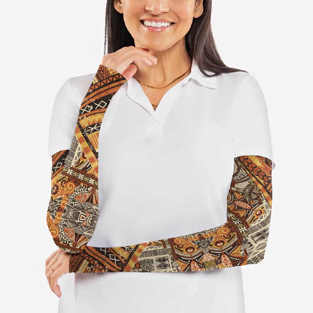 Hawaiian Style Tapa Arm Sleeves Vintage Seamless Pattern - Polynesian Pride