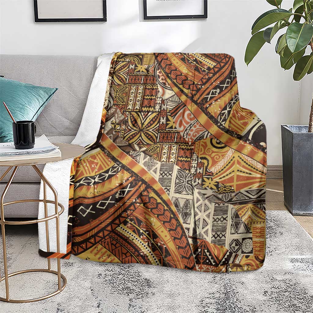 Hawaiian Style Tapa Blanket Vintage Seamless Pattern - Polynesian Pride