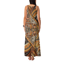 Hawaiian Style Tapa Family Matching Tank Maxi Dress and Hawaiian Shirt Vintage Seamless Pattern LT9 - Polynesian Pride