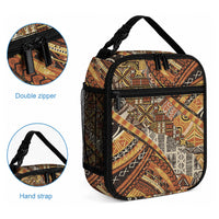 Hawaiian Style Tapa Lunch Bag Vintage Seamless Pattern LT9 - Polynesian Pride