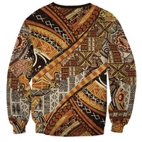 Hawaiian Style Tapa Sweatshirt Vintage Seamless Pattern - Polynesian Pride