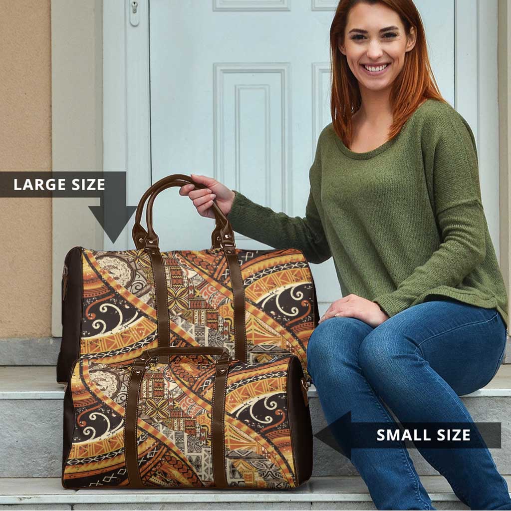 Hawaiian Style Tapa Travel Bag Vintage Seamless Pattern - Polynesian Pride
