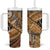 Hawaiian Style Tapa Tumbler With Handle Vintage Seamless Pattern - Polynesian Pride