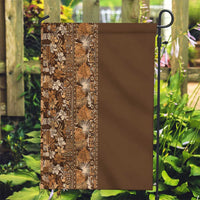 Hawaiian Tribal Elements Hibiscus Garden Flag Gold Pattern - Polynesian Pride