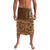 Hawaiian Tribal Elements Hibiscus Lavalava Gold Pattern - Polynesian Pride