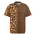 Hawaiian Tribal Elements Hibiscus Rugby Jersey Gold Pattern - Polynesian Pride