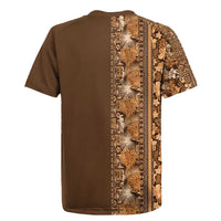 Hawaiian Tribal Elements Hibiscus Rugby Jersey Gold Pattern - Polynesian Pride
