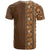 Hawaiian Tribal Elements Hibiscus T Shirt Gold Pattern - Polynesian Pride