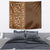 Hawaiian Tribal Elements Hibiscus Tapestry Gold Pattern - Polynesian Pride