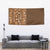 Hawaiian Tribal Elements Hibiscus Tapestry Gold Pattern - Polynesian Pride