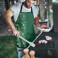 Hawaiian Tribal Elements Hibiscus Apron Green Pattern - Polynesian Pride