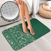 Hawaiian Tribal Elements Hibiscus Bathroom Set Green Pattern - Polynesian Pride