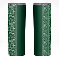 Hawaiian Tribal Elements Hibiscus Skinny Tumbler Green Pattern LT9 Green - Polynesian Pride