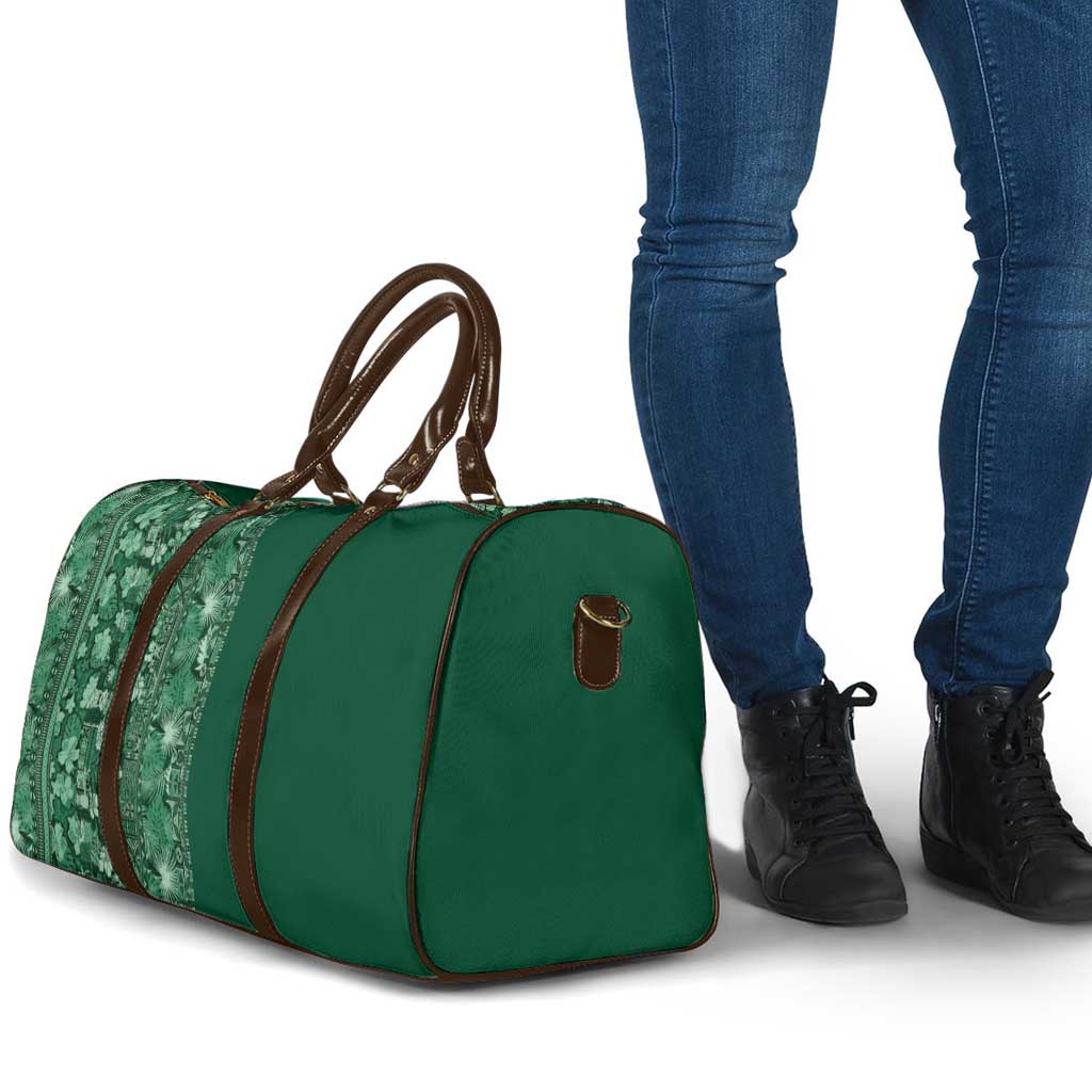 Hawaiian Tribal Elements Hibiscus Travel Bag Green Pattern - Polynesian Pride