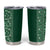 Hawaiian Tribal Elements Hibiscus Tumbler Cup Green Pattern - Polynesian Pride