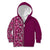 Hawaiian Tribal Elements Hibiscus Kid Hoodie Pink Pattern - Polynesian Pride