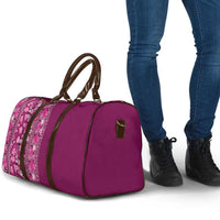 Hawaiian Tribal Elements Hibiscus Travel Bag Pink Pattern - Polynesian Pride