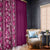 Hawaiian Tribal Elements Hibiscus Window Curtain Pink Pattern - Polynesian Pride
