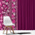 Hawaiian Tribal Elements Hibiscus Window Curtain Pink Pattern - Polynesian Pride