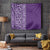 Hawaiian Tribal Elements Hibiscus Tapestry Purple Pattern - Polynesian Pride