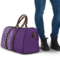 Hawaiian Tribal Elements Hibiscus Travel Bag Purple Pattern - Polynesian Pride