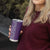 Hawaiian Tribal Elements Hibiscus Tumbler Cup Purple Pattern - Polynesian Pride
