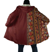 Hawaiian Tribal Elements Hibiscus Cloak Red Pattern - Polynesian Pride