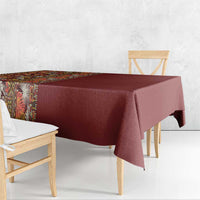 Hawaiian Tribal Elements Hibiscus Tablecloth Red Pattern - Polynesian Pride
