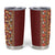 Hawaiian Tribal Elements Hibiscus Tumbler Cup Red Pattern - Polynesian Pride