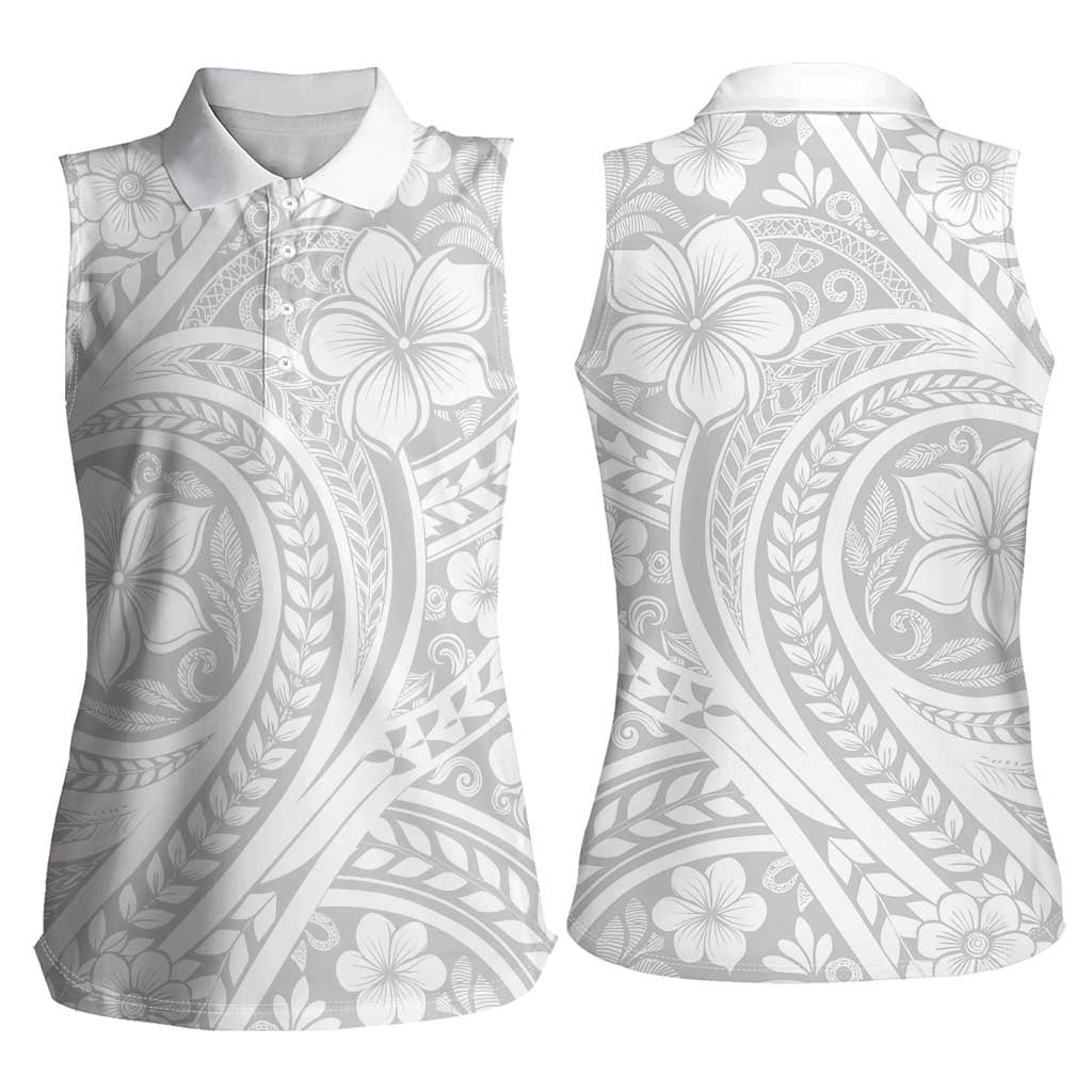 Lotu Tamaiti Samoan Polynesian Tribal Women Sleeveless Polo Shirt LT9 - Polynesian Pride