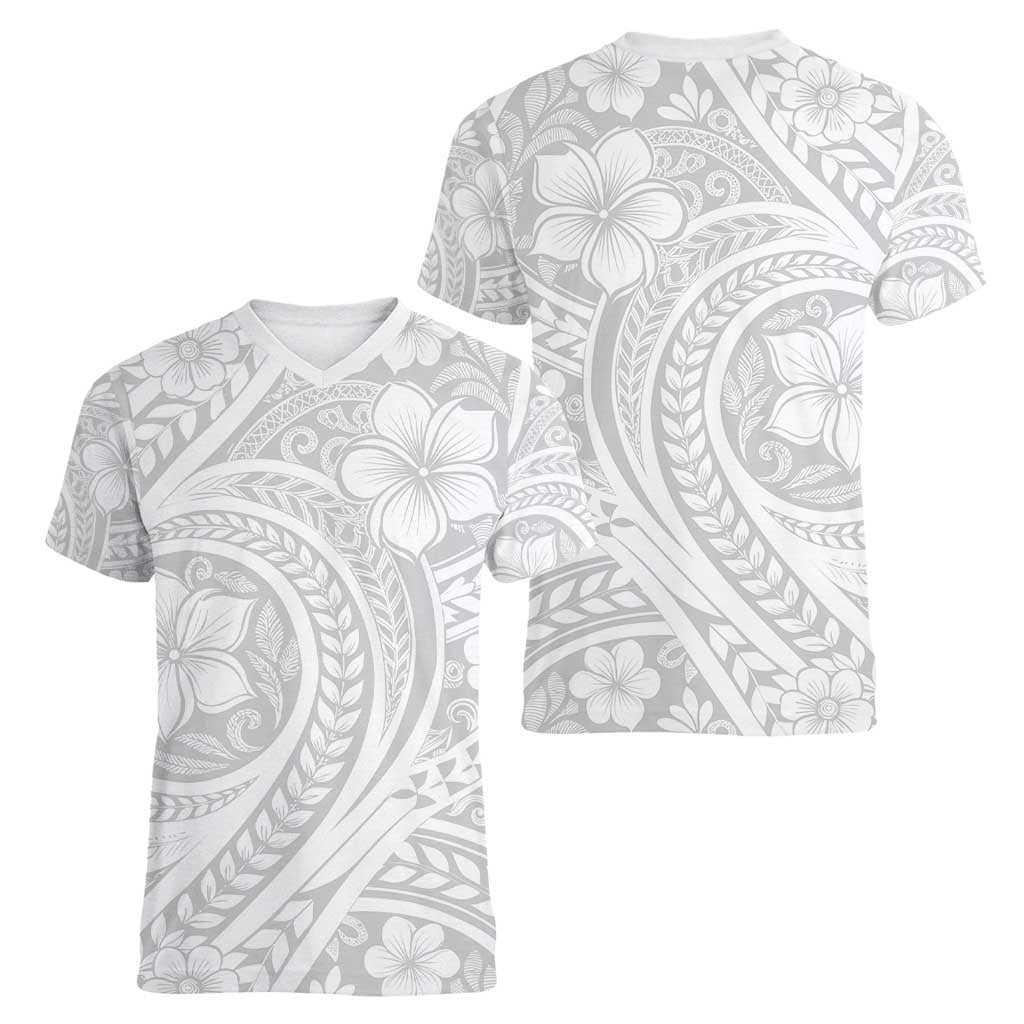 Lotu Tamaiti Samoan Polynesian Tribal Women V-Neck T-Shirt LT9 - Polynesian Pride