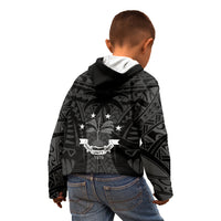 FSM Chuuk States Kid Hoodie Micronesia Vintage Polynesian Tribal Black Version LT9 - Polynesian Pride
