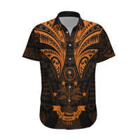 FSM Chuuk States Hawaiian Shirt Micronesia Vintage Polynesian Tribal Gold Version LT9 Gold - Polynesian Pride