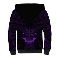 FSM Chuuk States Sherpa Hoodie Micronesia Vintage Polynesian Tribal Purple Version LT9 - Polynesian Pride