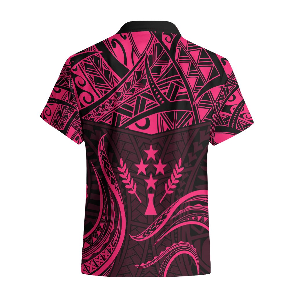 FSM Kosrae States Hawaiian Shirt Micronesia Vintage Polynesian Tribal Pink Version LT9 - Polynesian Pride