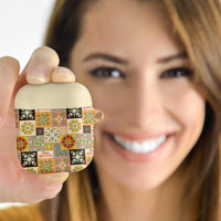 Mele Kalikimaka Hawaii Christmas AirPods Case Melemele Mama Seamless Floral Motif LT9 - Polynesian Pride