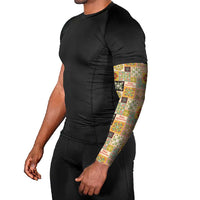 Mele Kalikimaka Hawaii Christmas Arm Sleeves Melemele Mama Seamless Floral Motif LT9 - Polynesian Pride