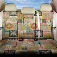 Mele Kalikimaka Hawaii Christmas Back Car Seat Cover Melemele Mama Seamless Floral Motif LT9 One Size Beige - Polynesian Pride