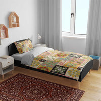 Mele Kalikimaka Hawaii Christmas Bedding Set Melemele Mama Seamless Floral Motif - Polynesian Pride