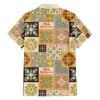 Mele Kalikimaka Hawaii Christmas Family Matching Summer Maxi Dress and Hawaiian Shirt Melemele Mama Seamless Floral Motif LT9 - Polynesian Pride